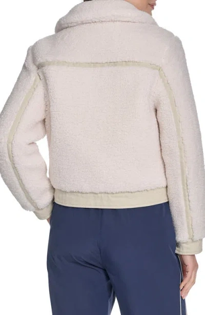 Levi's Women's Sherpa Zip-front Jacket In White