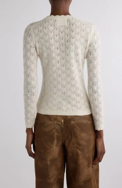 Isabel Marant Étoile Obeline Pointelle Sweater In White