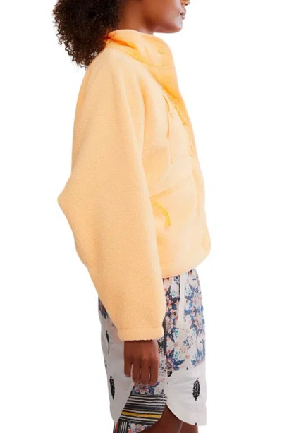 Free People Fp Movement Hit The Slopes Fleece Jacket In Brown