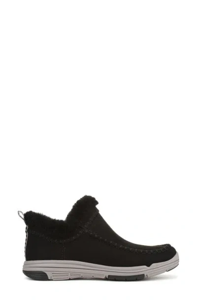 Ryka Rykä Arrow Faux Fur Trim Slip-on Bootie In Black