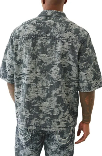 True Religion Super T Oversized Fit Denim Shirt In Multi