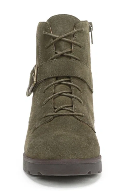 Vionic Catina Lace-up Bootie In Green