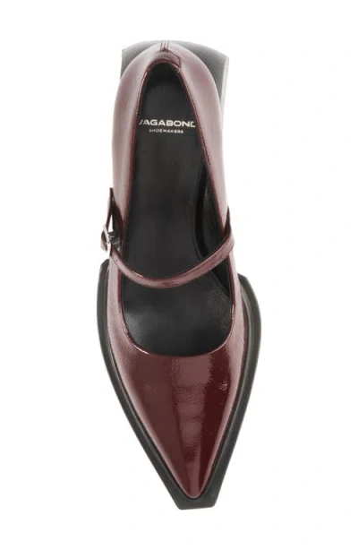 Vagabond Shoemakers Vivian Pointed Toe Mary Jane Pump In Red