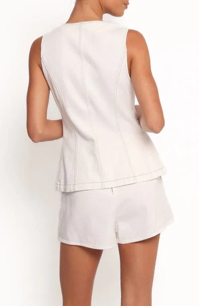 Petal And Pup Petal & Pup Kristy Denim Vest In White