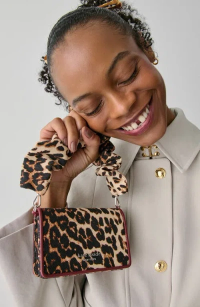 Kate Spade New York Natasha Downtown Leopard Fabric Top Handle Bag In Animal Print