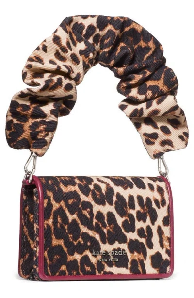 Kate Spade New York Natasha Downtown Leopard Fabric Top Handle Bag In Animal Print