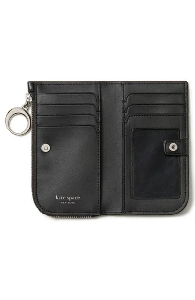 Kate Spade Halo Small Bifold Wallet In Black