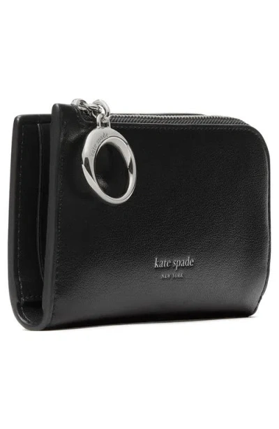 Kate Spade Halo Small Bifold Wallet In Black
