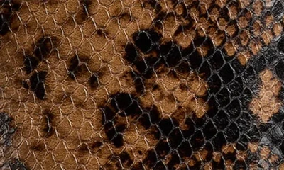 Stuart Weitzman Vinnie Snake-printed Leather Booties In Brown