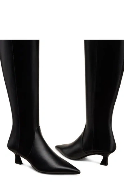 Stuart Weitzman Vinnie Zip Boot 50 In Black