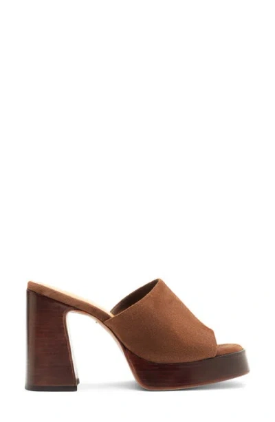 Schutz Rowan Platform Sandal In Brown