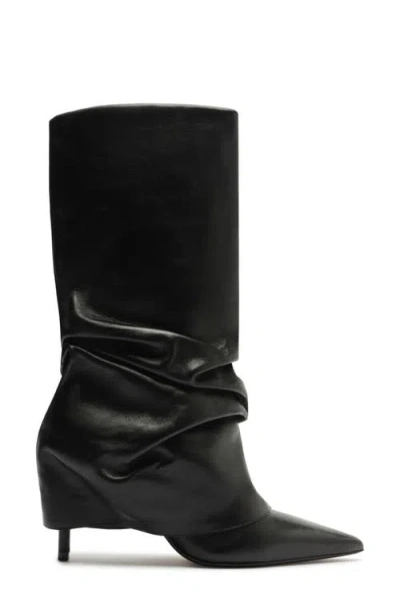 Schutz Mikki Up Cloak Boots Preto In Black