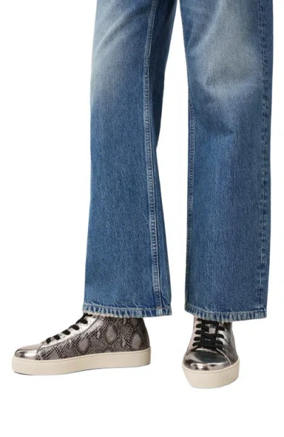 Allsaints Tana Metallic High Top Sneaker In Multi