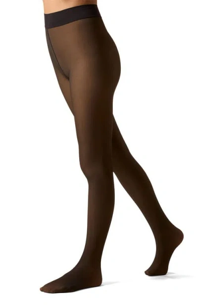 Memoi Women's Sheer All-over Faux Pearl Trimmed Fashion Tights In Gold