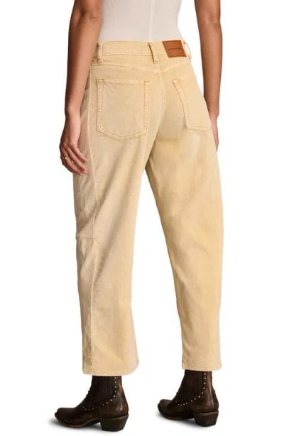 Lucky Brand Women's Mid-rise Barrel-leg Jeans In Yellow