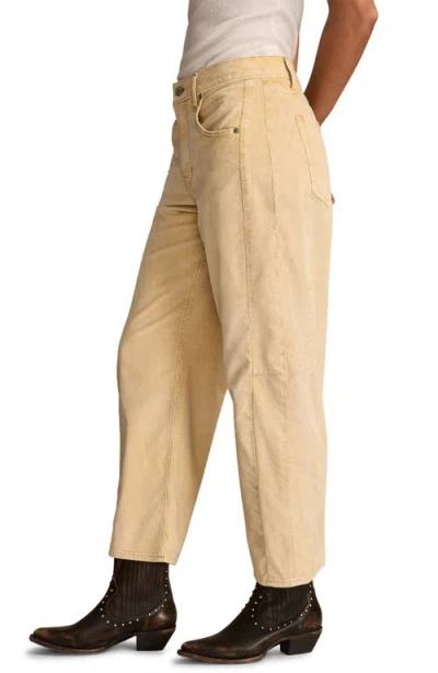 Lucky Brand Women's Mid-rise Barrel-leg Jeans In Yellow