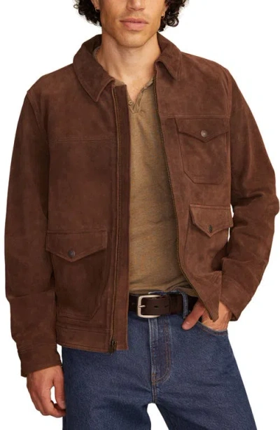 Lucky Brand Men's Full-zip Long Sleeves Ranch Jacket In Brown