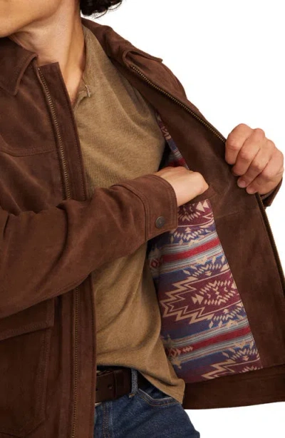 Lucky Brand Men's Full-zip Long Sleeves Ranch Jacket In Brown