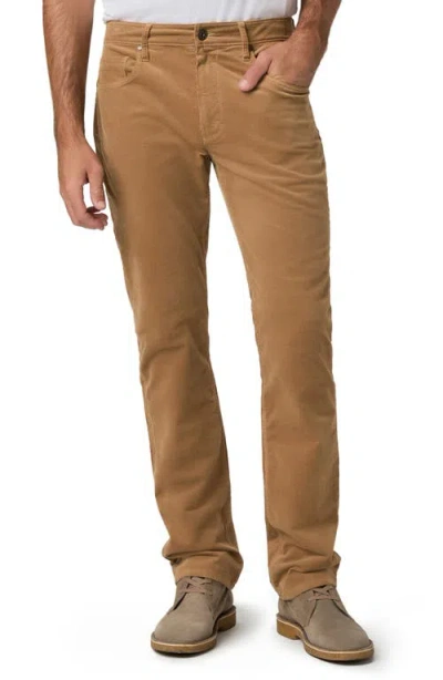 Paige Federal Transcend Slim Straight Leg Jeans In Brown