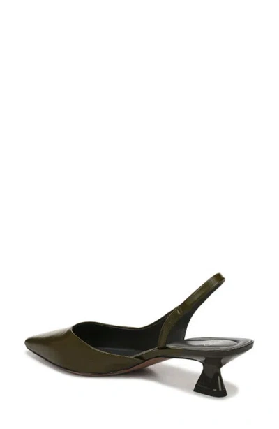 Sarto By Franco Sarto Devin Kitten Heel Slingback Pump In Green