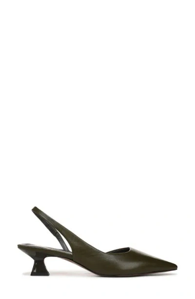 Sarto By Franco Sarto Devin Kitten Heel Slingback Pump In Green