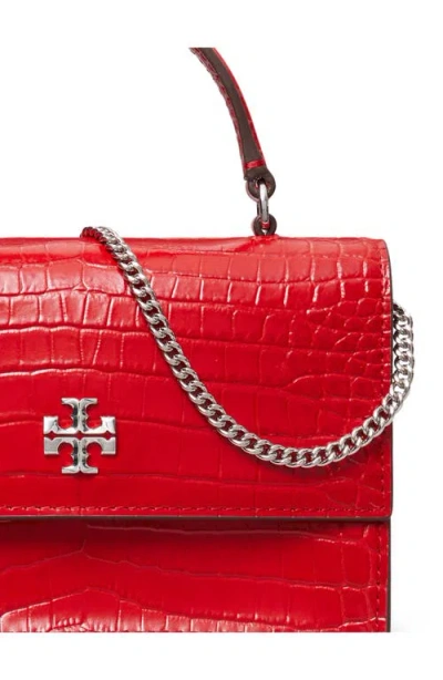 Tory Burch Kira Mini Croc-embossed Leather Top-handle Bag
