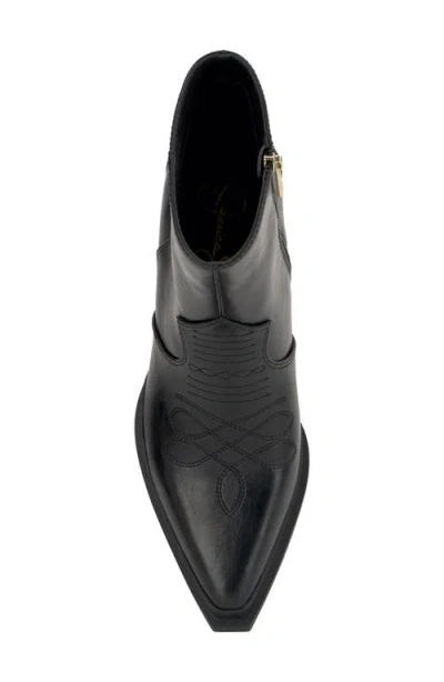 Jessica Simpson Women's Helvona Western Ankle Booties In Black