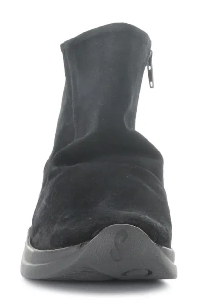 Fly London Platform Wedge Bootie In Black