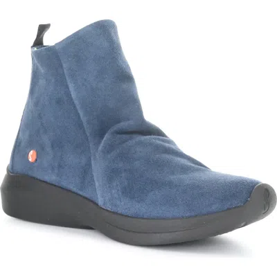 Fly London Platform Wedge Bootie In Blue