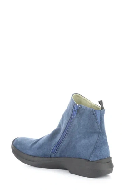 Fly London Platform Wedge Bootie In Blue