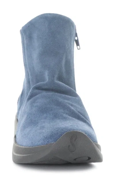 Fly London Platform Wedge Bootie In Blue