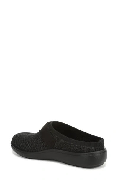 Lifestride Women's Balance-knit Washable Round Toe Clogs In Black