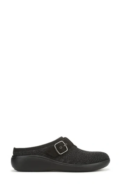 Lifestride Women's Balance-knit Washable Round Toe Clogs In Black