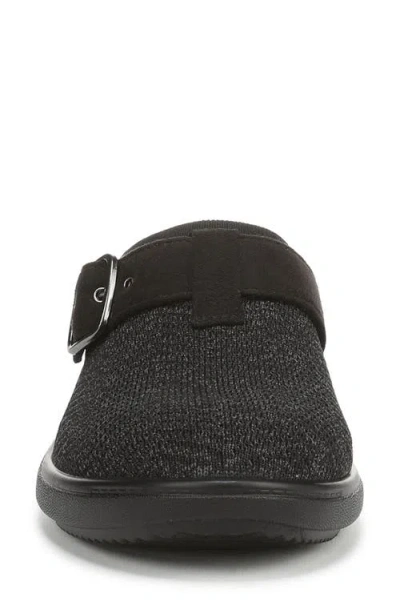 Lifestride Women's Balance-knit Washable Round Toe Clogs In Black