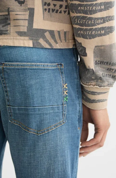 Scotch & Soda Ralston Regular Slim Jeans In Hit And Miss In Blue