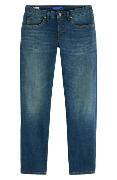 Scotch & Soda Ralston Regular Slim Jeans In Hit And Miss In Blue