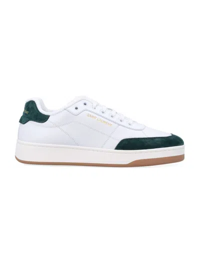 Saint Laurent Sl61 Leather Sneakers Signature Sole In White