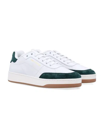 Saint Laurent Sl61 Leather Sneakers Signature Sole In White