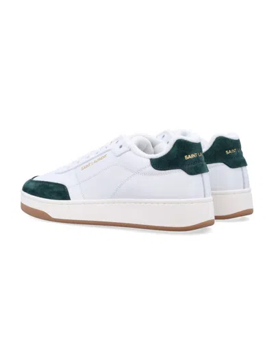 Saint Laurent Sl61 Leather Sneakers Signature Sole In White