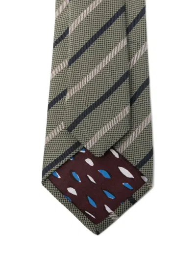 Paul Smith Men Tie Wool Stripe In Multi