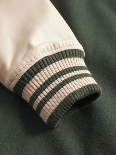 Les Deux Duffel Bag Varsity Wool Jacket In Black