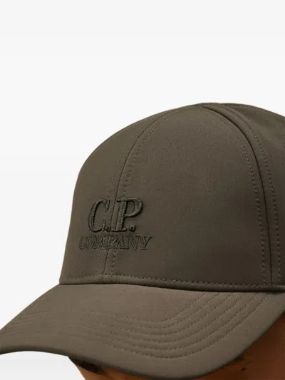 C.p. Company C.p.company Cap Embroidered With Logo In Gray