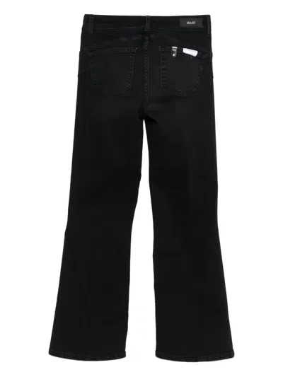 Liu •jo Flared Black Jeans With High Waist In Black