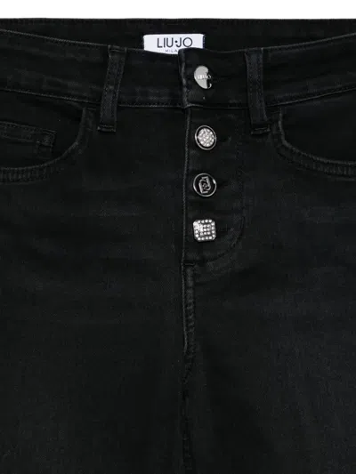 Liu •jo Flared Black Jeans With High Waist In Black