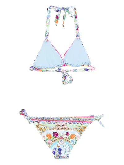Camilla Spirit Of Santa Maria Soft Tie Triangle Two-piece Swimsuit In Multi