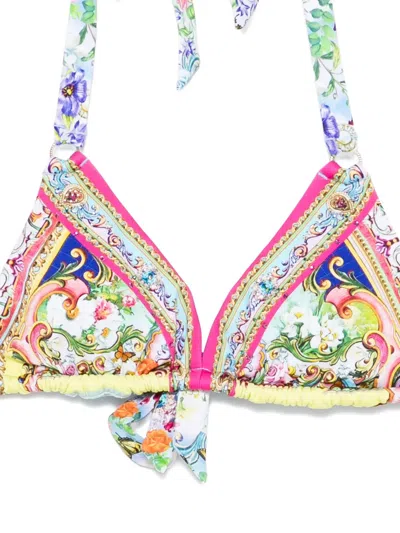 Camilla Spirit Of Santa Maria Soft Tie Triangle Two-piece Swimsuit In Multi