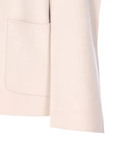 The Dynamis Studio Button-fastening Cape Coat In Neutral