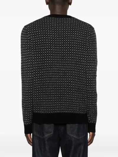 Eric Bompard Geometric-pattern Round-neck Sweater In Multi