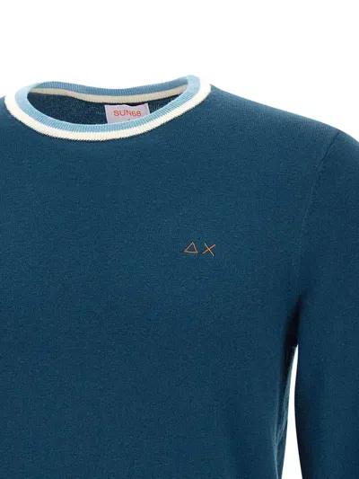 Sun 68 Crew-neck Sweater In Black