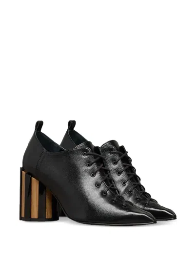 Ami Alexandre Mattiussi 90mm Pointed-toe Lace-up Pumps In Black